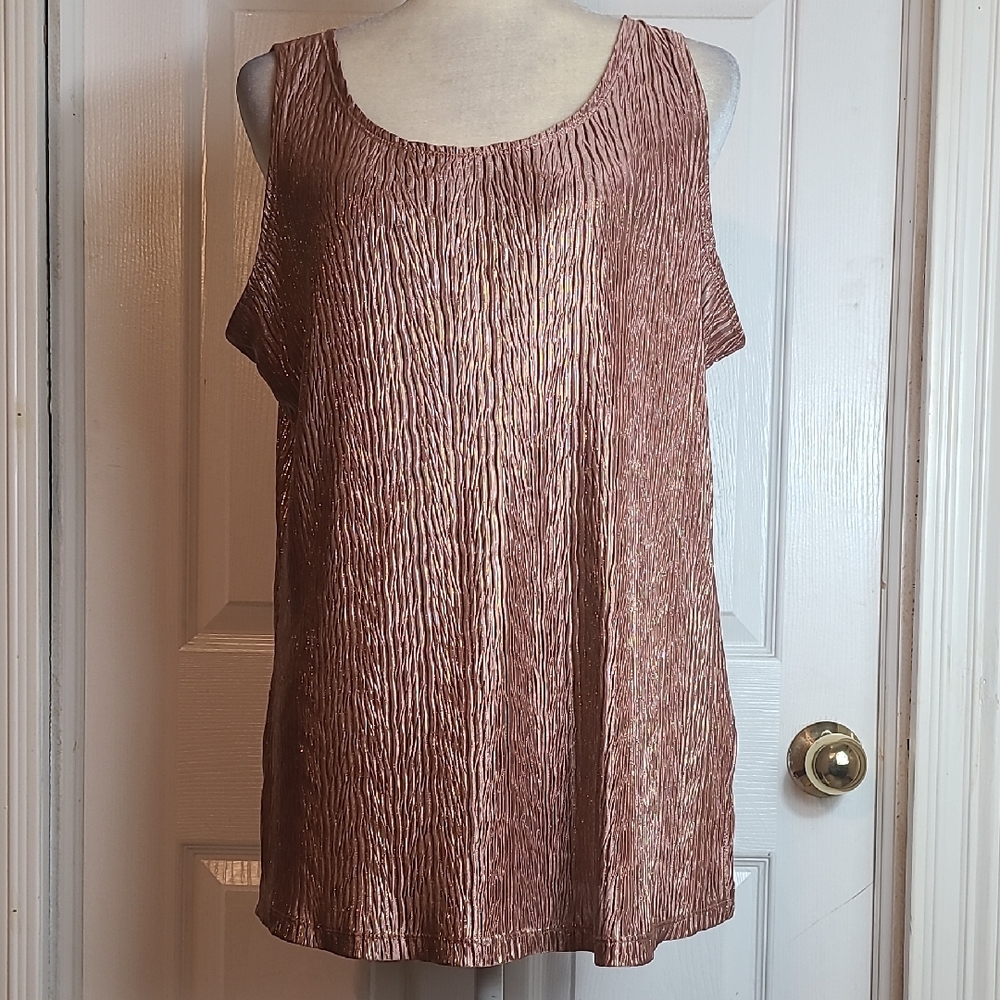 Susan Graver Sleeveless Tunic Blouse